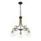 Z-Lite Kraken 5 Light Chandelier, Matte Black & Clear 466-5MB-OBR - alternate 4